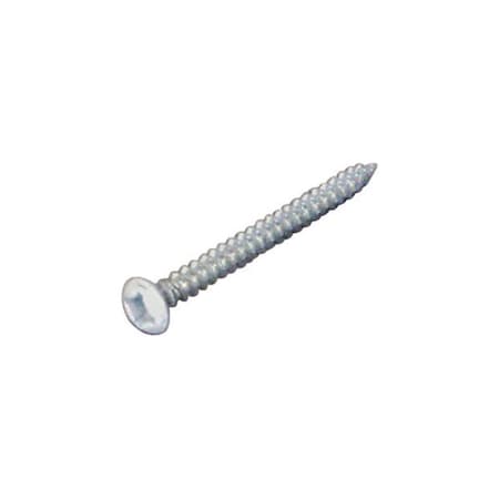 Us Hardware US Hardware RV White Head Rosette Screws 100 pk S-940D